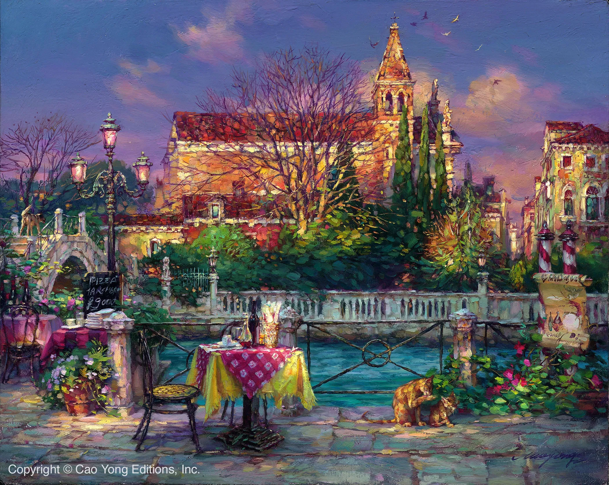 Pleasant Day by Cao Yong — Giclee On Canvas The Venice Series