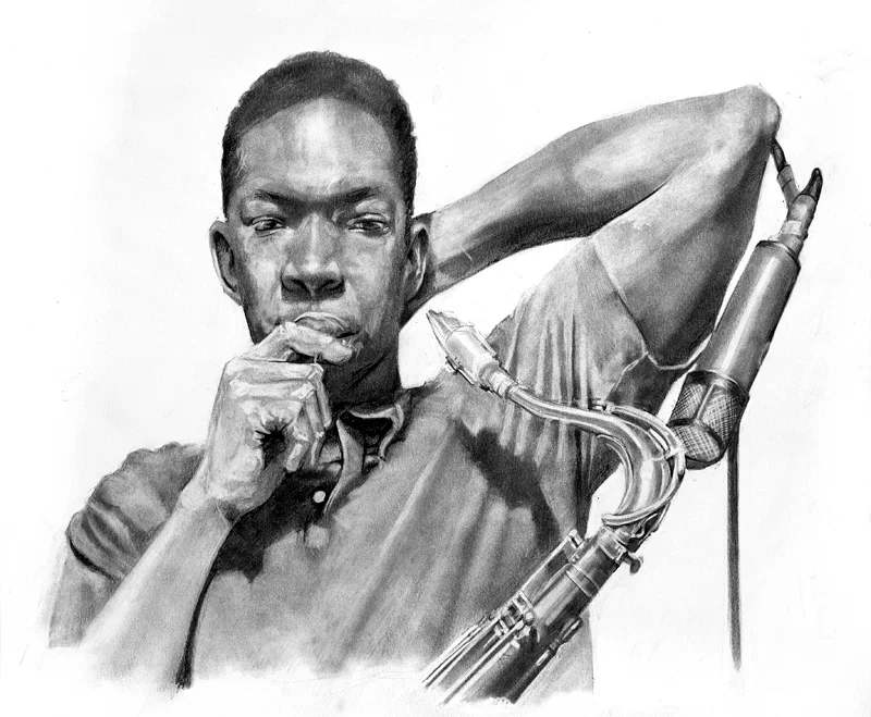 Coltrane by Robert Jackson — Giclee On Canvas