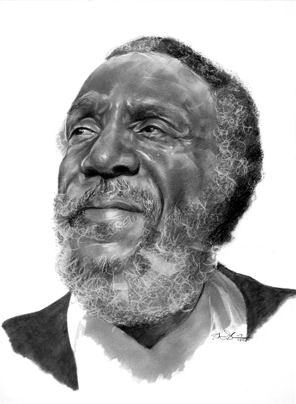 Dick Gregory by Robert Jackson — Giclee On Canvas