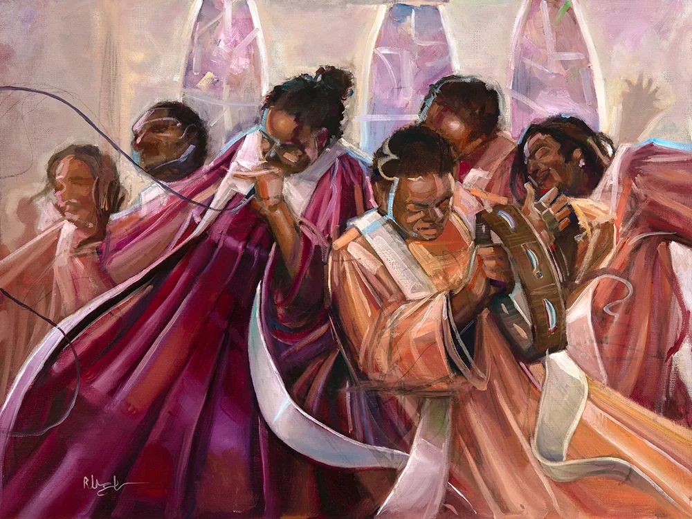 Jubilant by Robert Jackson — Original Oil on Canvas Board
