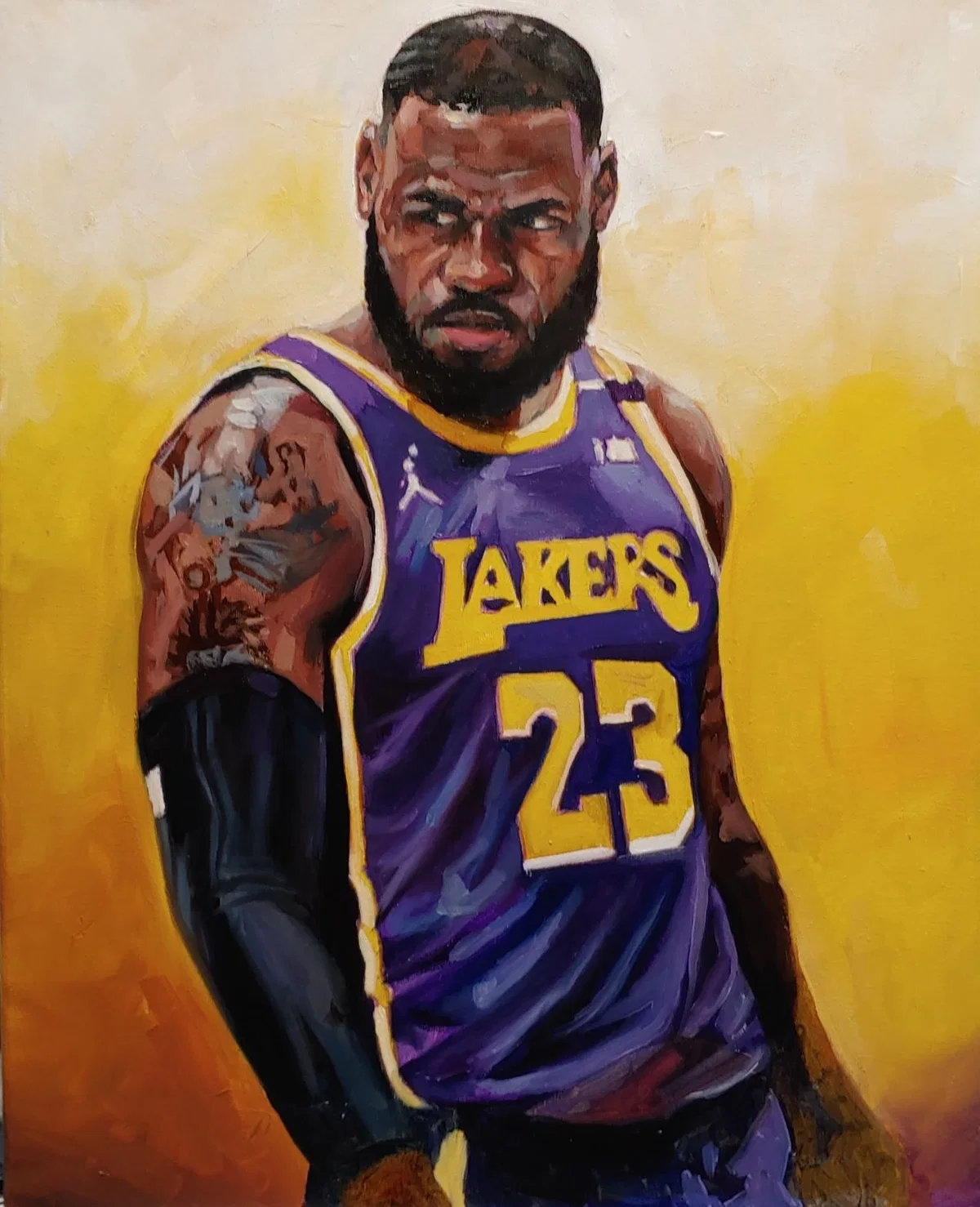 Lebron by Robert Jackson — Original on Canvas