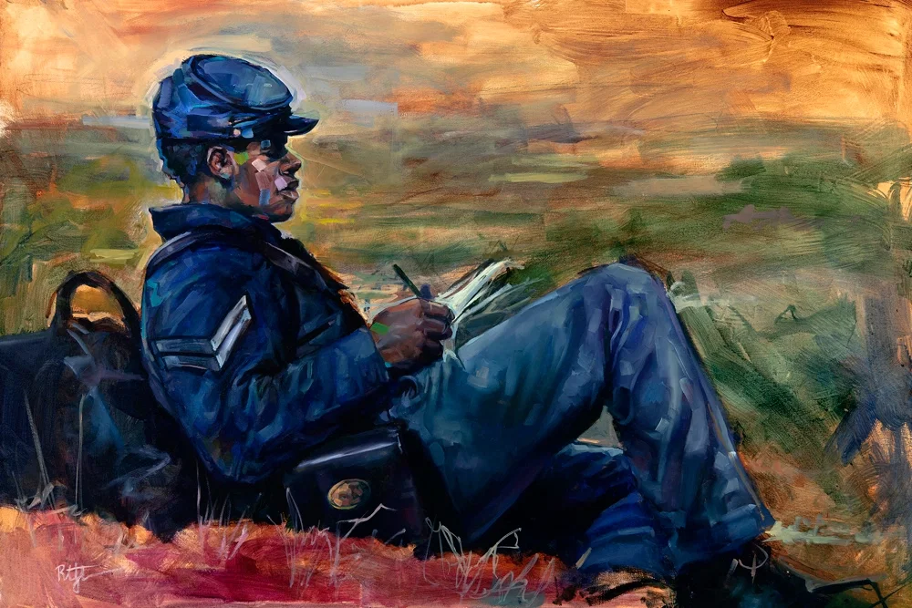 A Letter Home by Robert Jackson — Giclee On Canvas