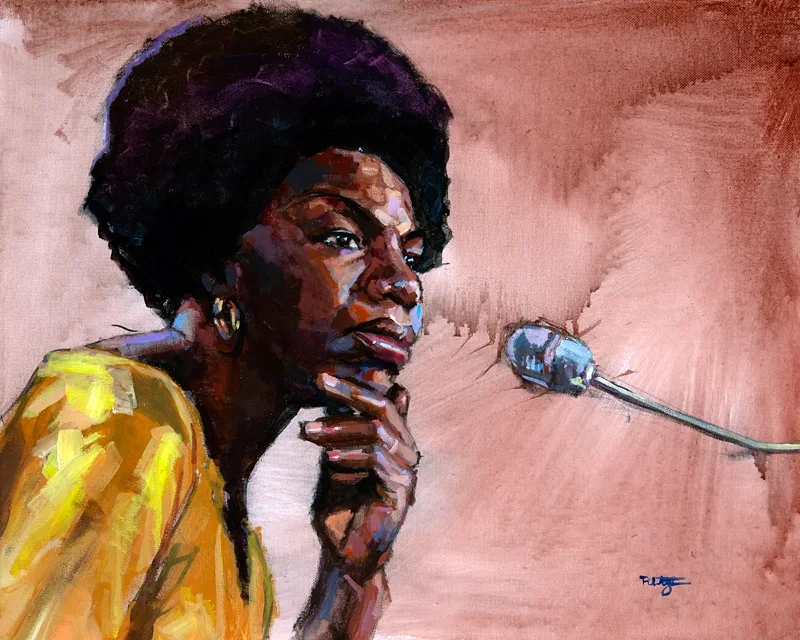 Nina Simone by Robert Jackson — Giclee On Canvas