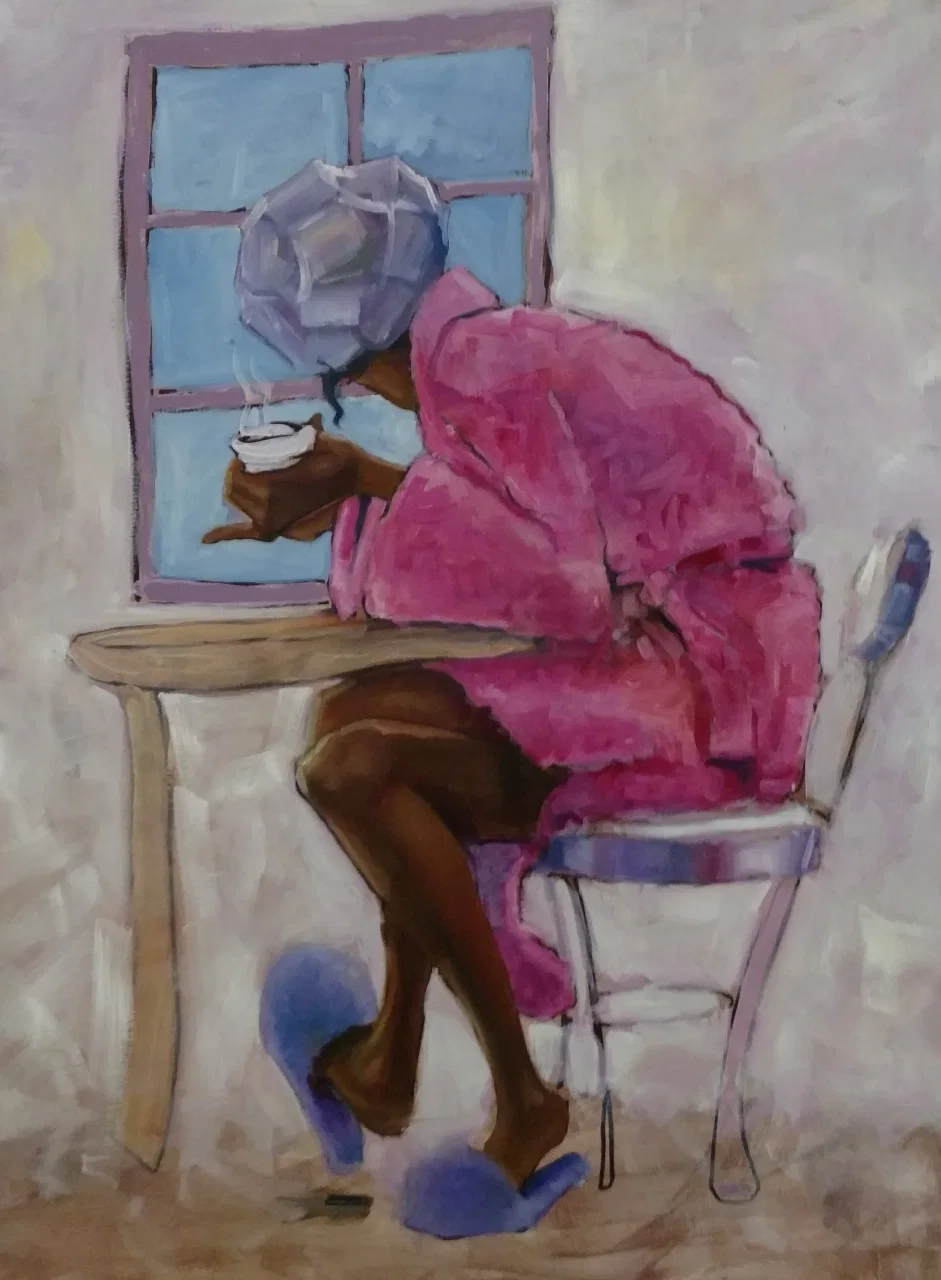 Just Nosy Original by Robert Jackson — Mixed-Media - Hand-Cut Paper and Acrylic