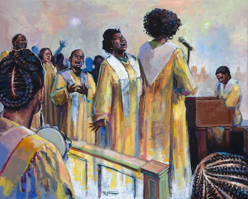 Higher Octave by Robert Jackson — Original Oil on Canvas