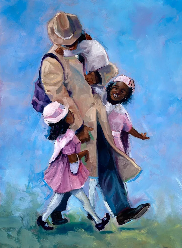 Popa's Girls by Robert Jackson — Giclee On Canvas