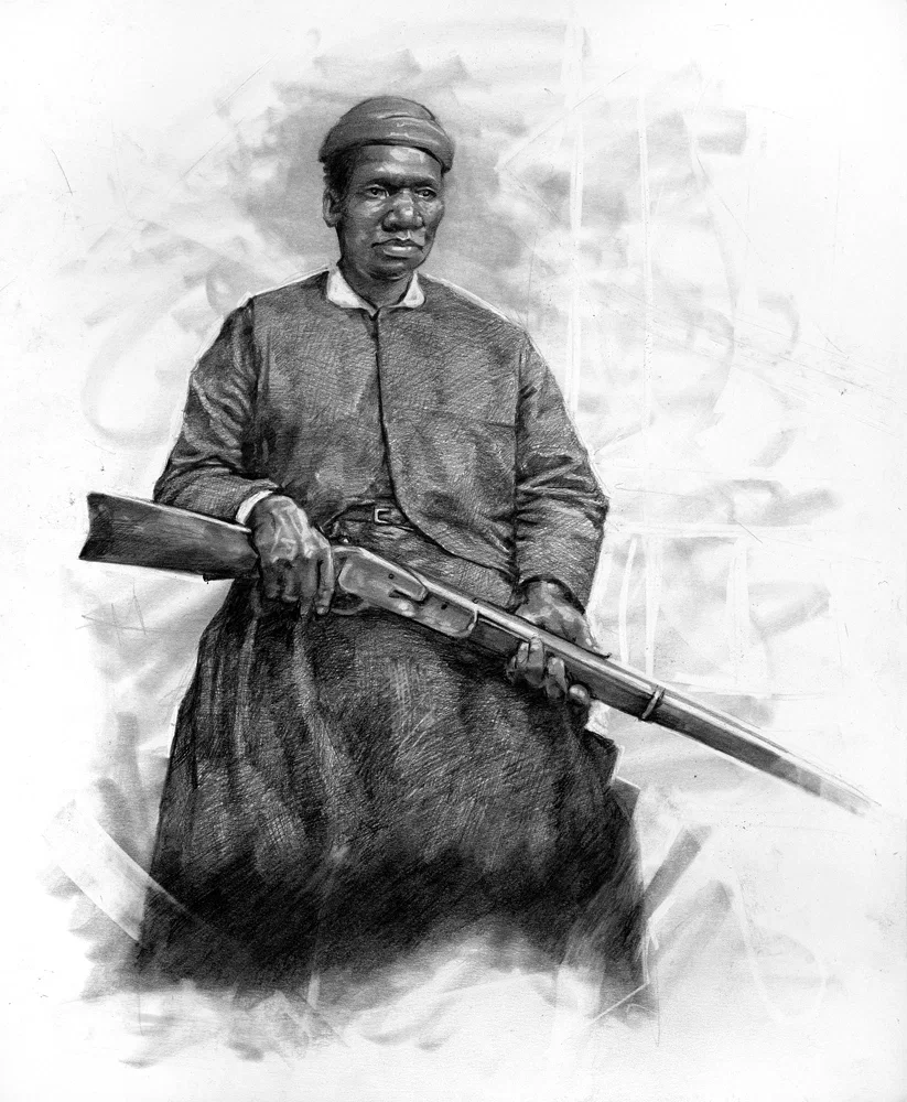 Stage Coach Mary Graphite and Pencil by Robert Jackson — Original Art