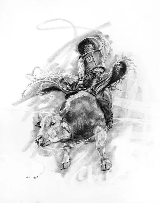 The Steer Graphite Pencil on Paper by Robert Jackson — Original Art