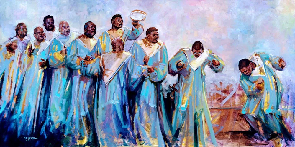 The Tenors by Robert Jackson — Original Oil on Canvas