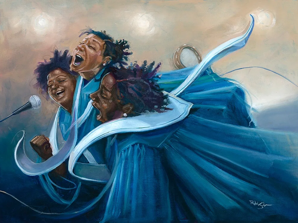 Three Part Harmony by Robert Jackson — Original Oil on Canvas Board