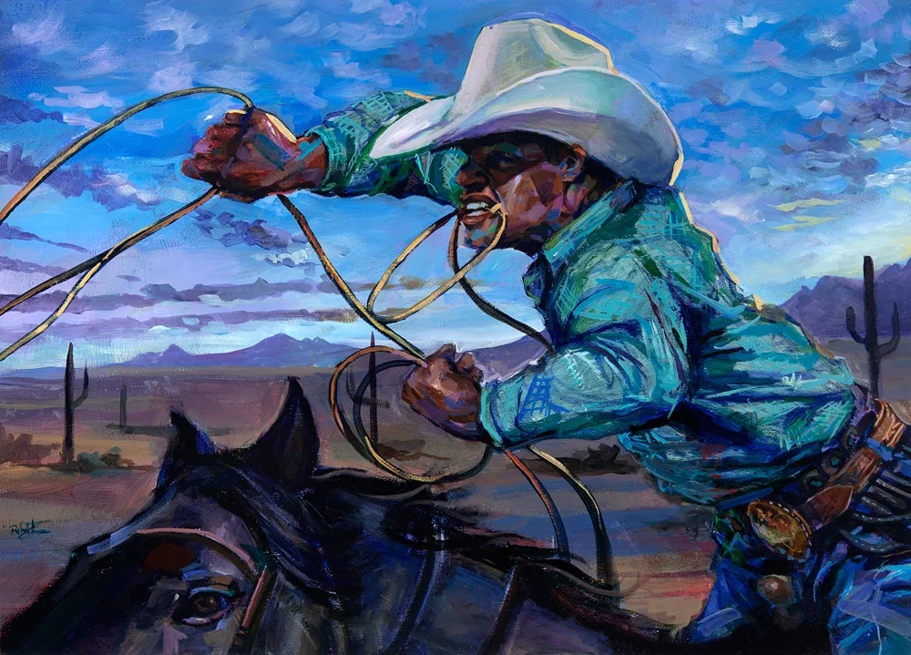 The Tie Down Acrylic On Paper by Robert Jackson — Original Art