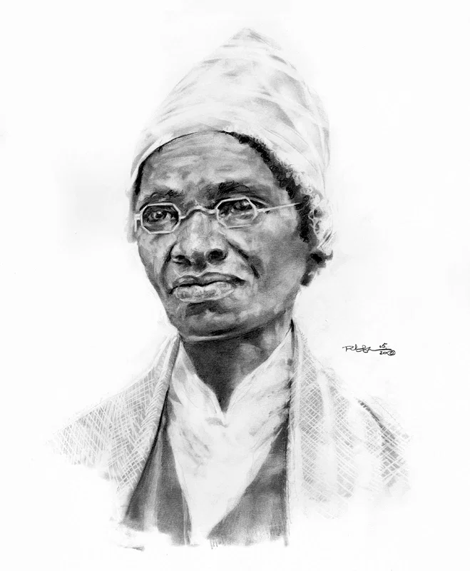 Sojourner Truth Graphite Pencil on Paper by Robert Jackson — Original Art