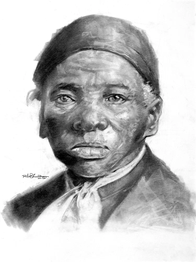 Harriet Tubman Graphite Pencil on Paper by Robert Jackson — Original Art
