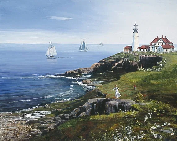 Portland Head Lighthouse, by Sally Caldwell Fisher — Limited Edition Canvas