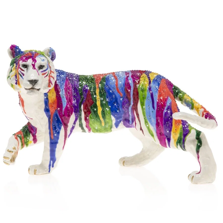 Julius - Grand Jewel Tiger Figurine by Jay Strongwater