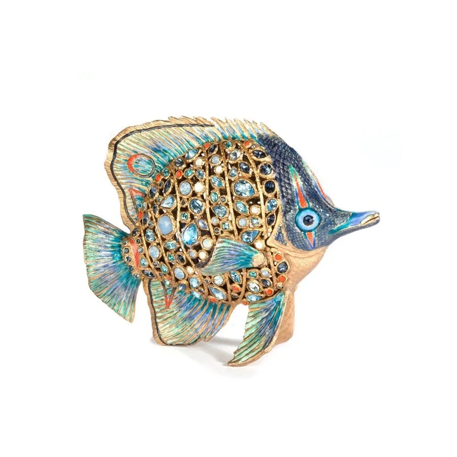 Weston Butterfly Fish Figurine by Jay Strongwater