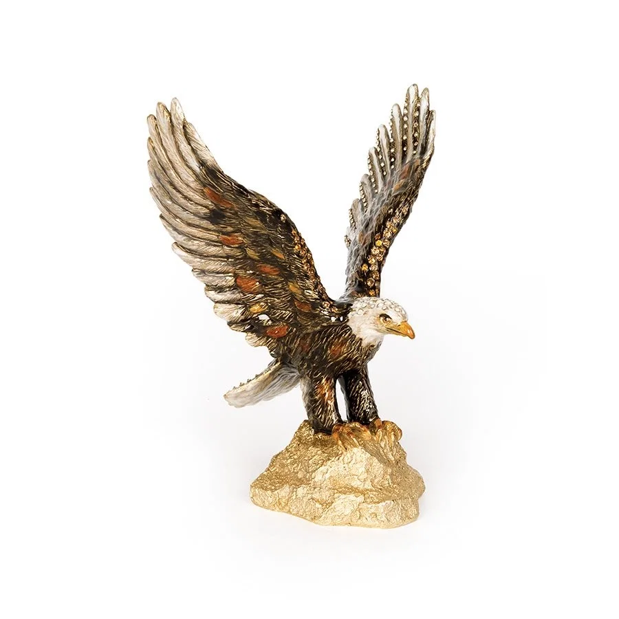 Lincoln Eagle Figurine by Jay Strongwater