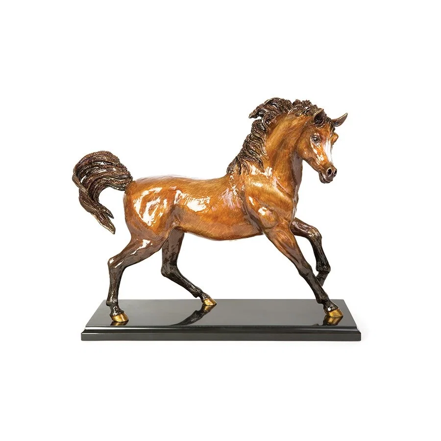 Ashab Arabian Horse Figurine by Jay Strongwater