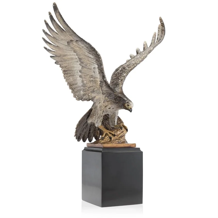 Baldwin Falcon Figurine by Jay Strongwater