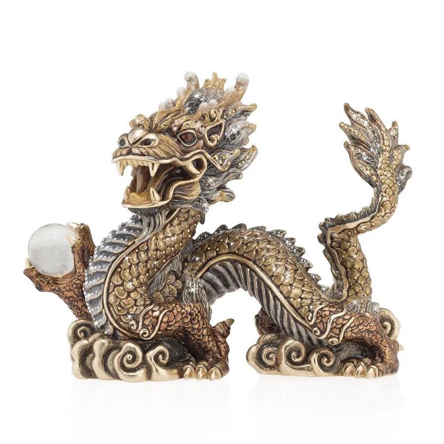 Apalala Imperial Dragon Figurine by Jay Strongwater