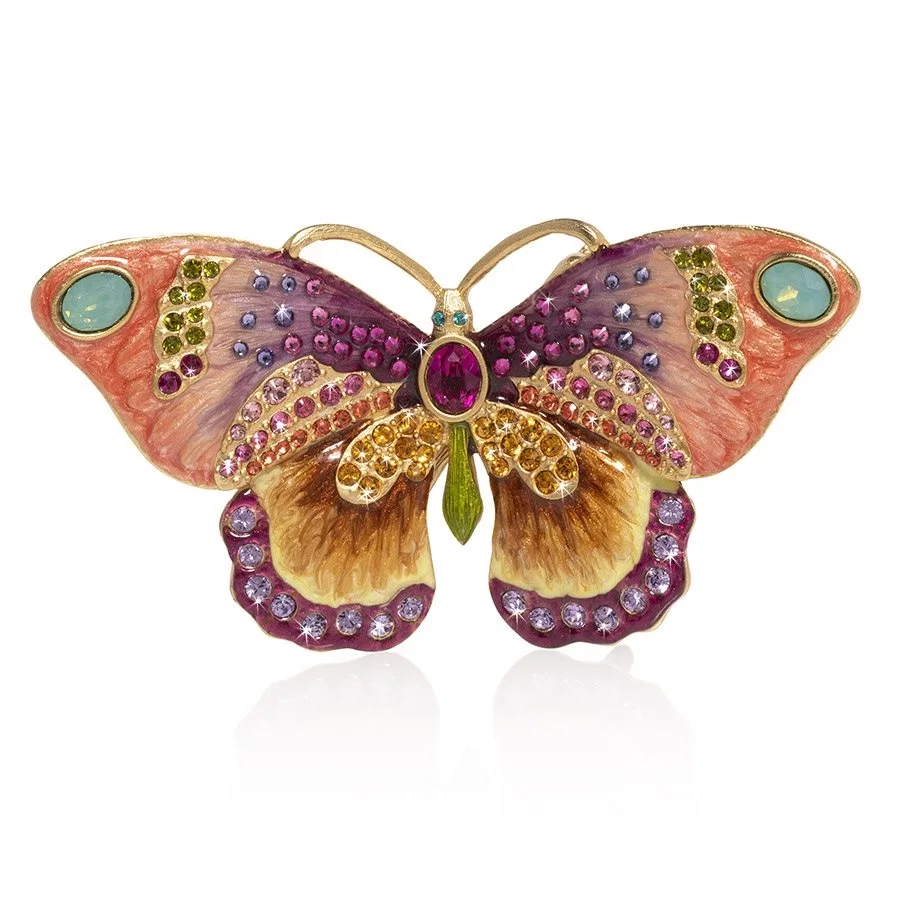 Madame-Butterfly Small Figurine by Jay Strongwater
