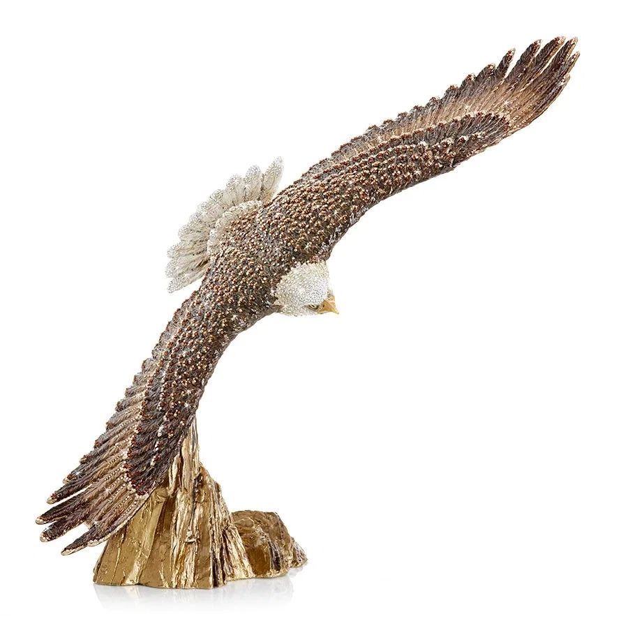 Franklin Soaring Eagle Figurine - 25th Anniversary by Jay Strongwater