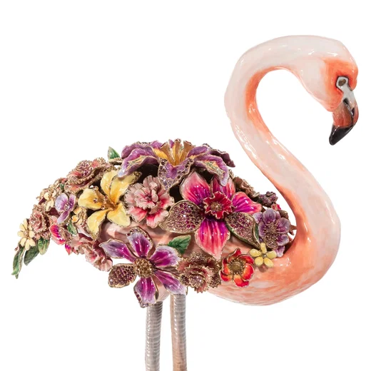Amira Floral Flamingo by Jay Strongwater