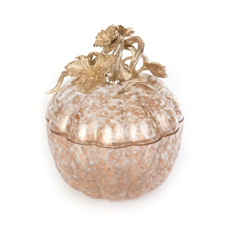 Erin Leaf And Vine Gilded Large Glass Jar by Jay Strongwater