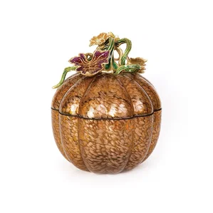 Jay Strongwater - Dalton Leaf & Vine Jeweled Large Glass Jar