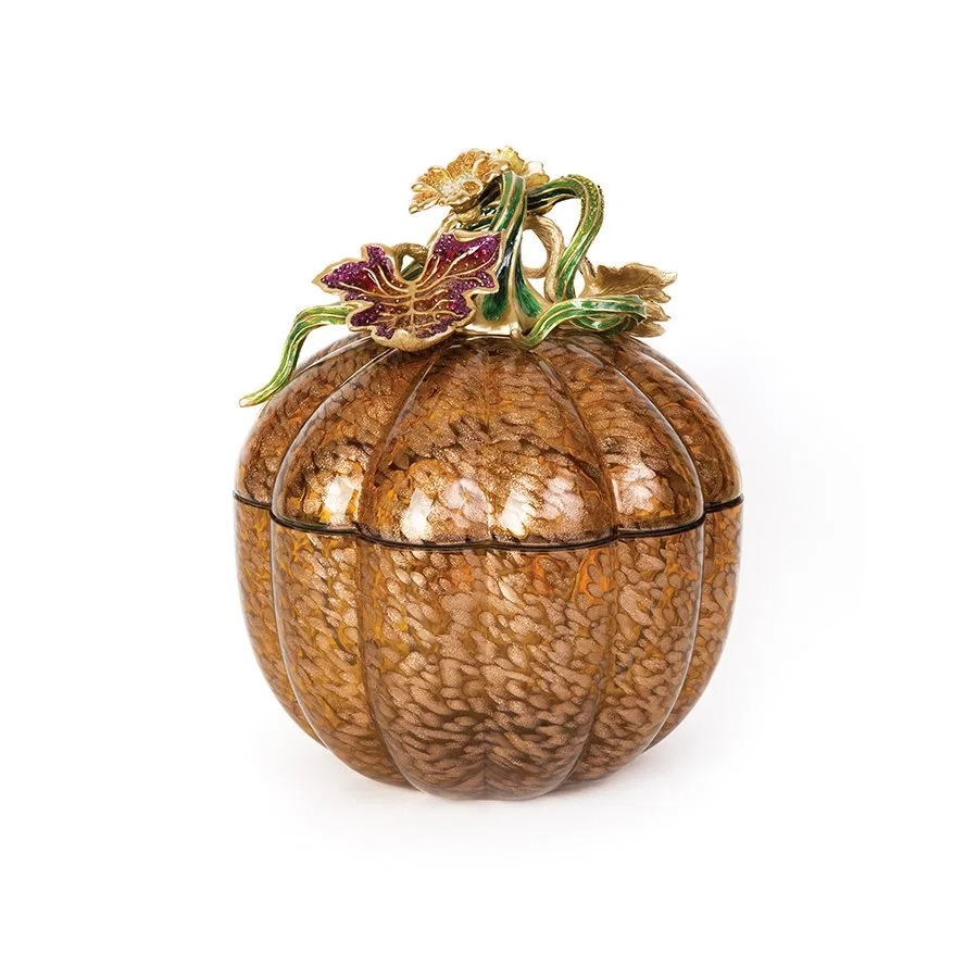 Dalton Leaf And Vine Jeweled Large Glass Jar by Jay Strongwater
