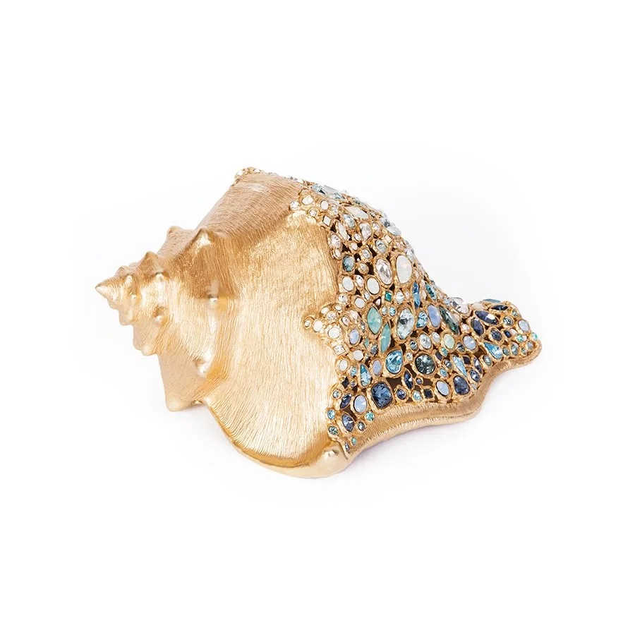 Geneva Conch Shell Figurine by Jay Strongwater