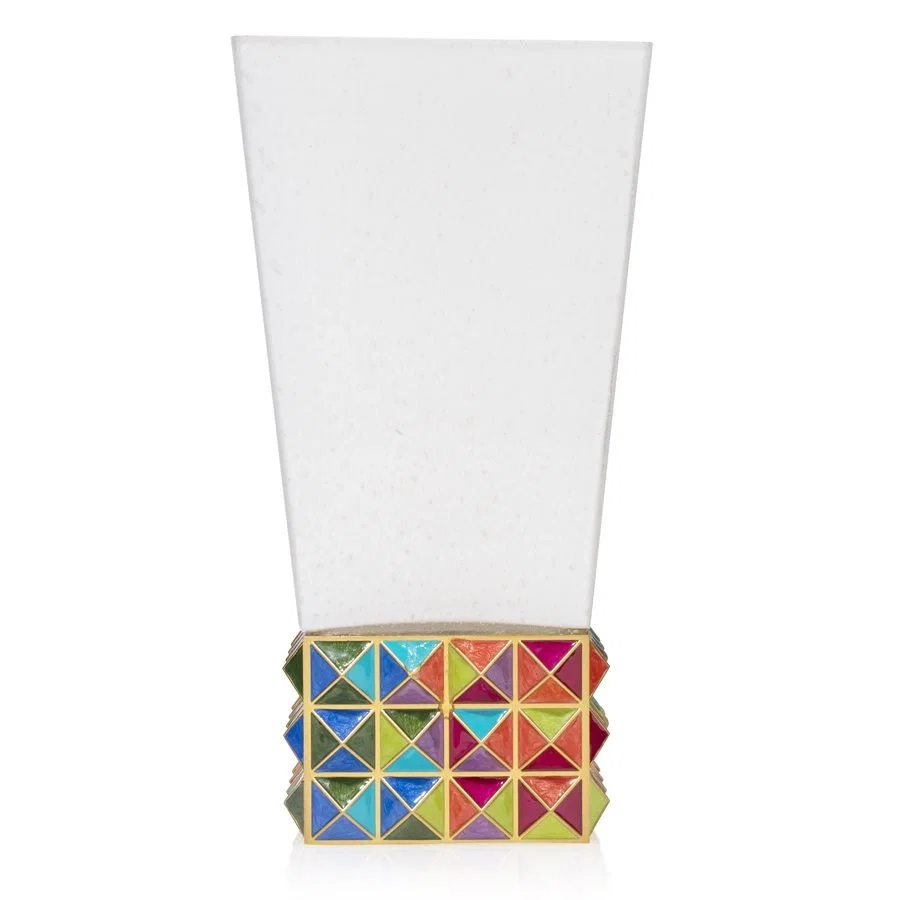 Opus - Pyramid Vase by Jay Strongwater