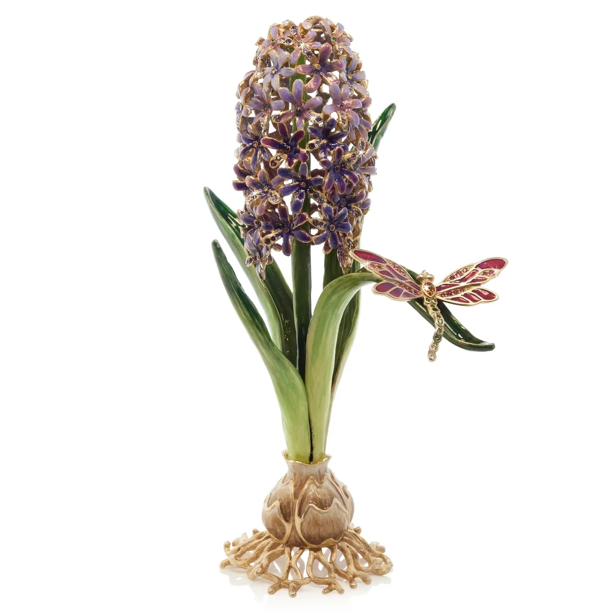 Sutton Hyacinth Flower Objet by Jay Strongwater