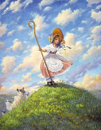Little Bo Peep Limited Edition Print by Scott Gustafson