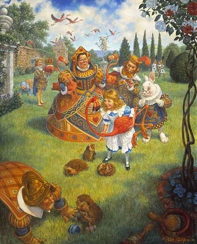 The Queen´s Croquet-Ground Limited Edition Print by Scott Gustafson