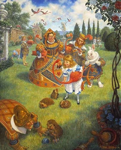 The Queen´s Croquet-Ground Limited Edition Print by Scott Gustafson