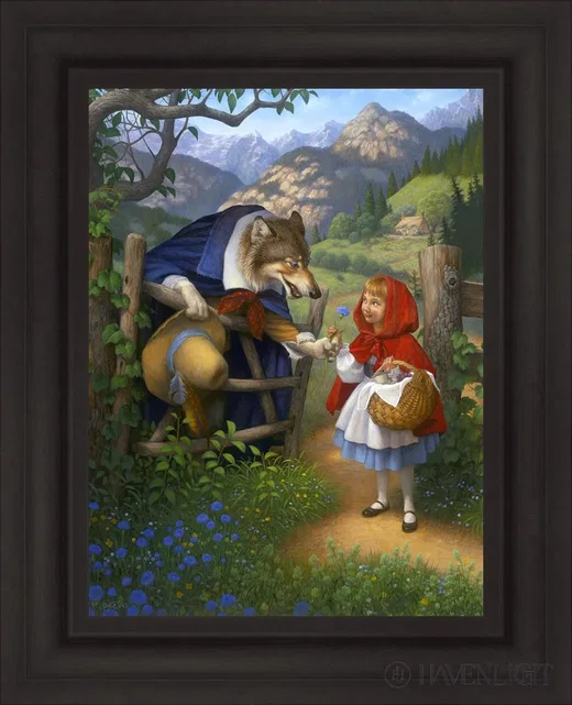 Little Red Riding Hood Meets the Wolf by Scott Gustafson
