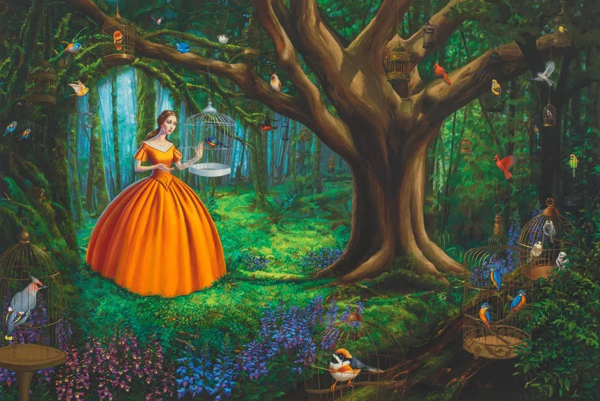 Letting Go Large Wall Art by Samantha Long — Giclee On Canvas
