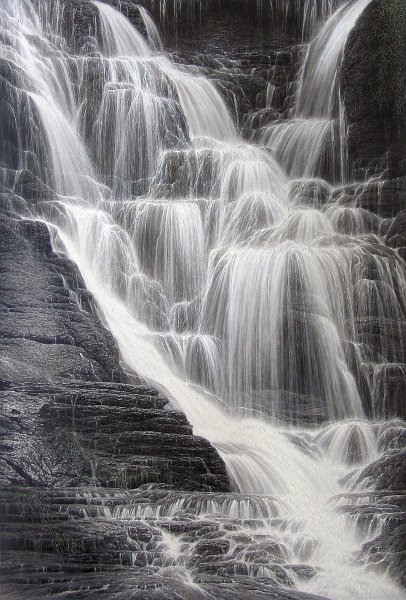 Falling Water I by Larry Dyke by Larry Dyke — Giclee on Canvas