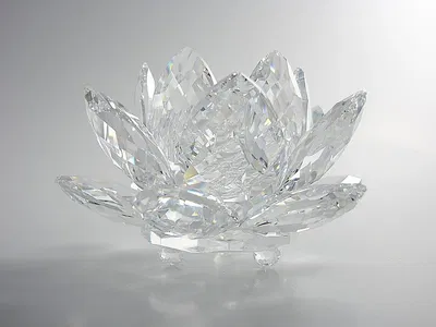 Swarovski Crystal - Swarovski Waterlily Candleholder Medium