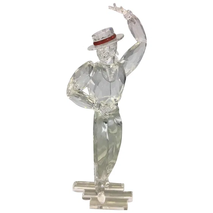 スワロフスキー マジックオブダンス アントニオ 2003年 プラーク・飾り台付き Antonio Magic of Dance 2003 by Swarovski Crystal