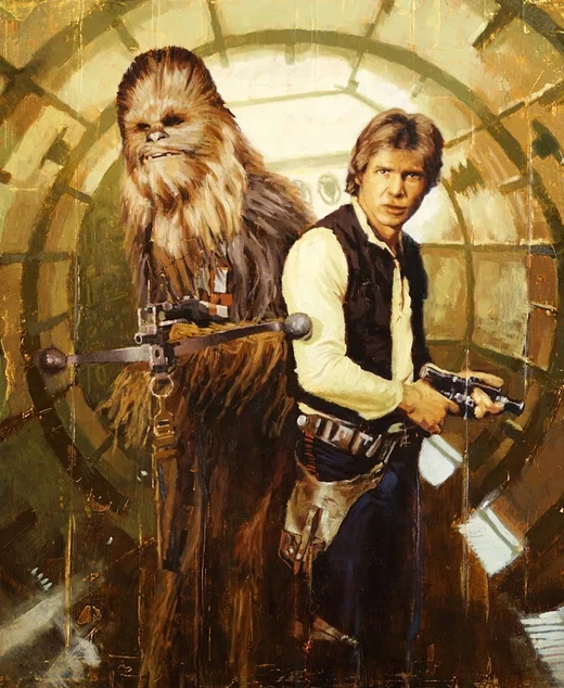 Han and Chewie by Christopher Clark