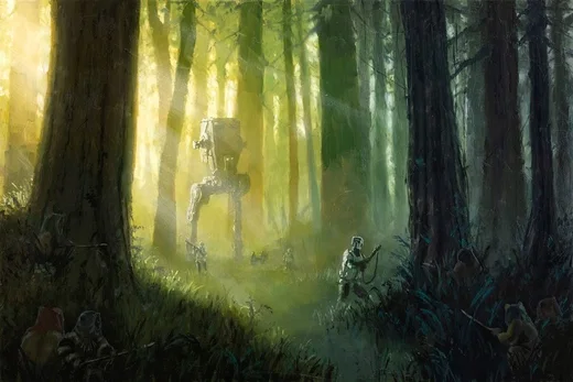Patrolling the Endor Moon by Christopher Clark