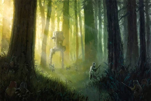 Patrolling the Endor Moon by Christopher Clark