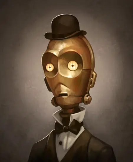 Greg Peltz - Metal Man From Lucas Films Star Wars Printers Proof