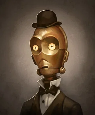 Metal Man From Lucas Films Star Wars Printers Proof by Greg Peltz