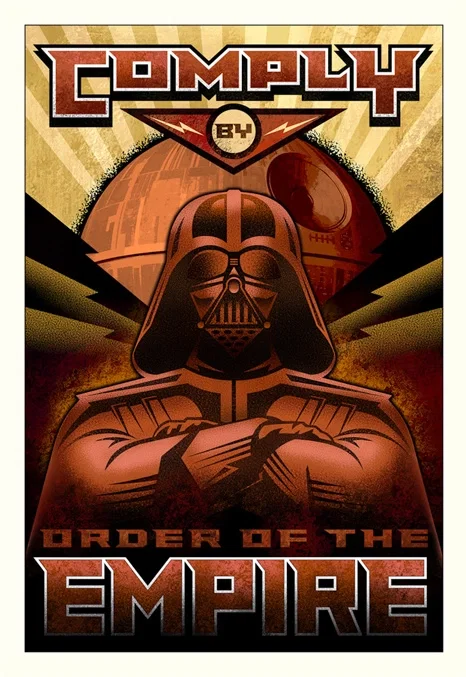 Comply From Lucas Films Star Wars by Mike Kungl — Giclee On Canvas