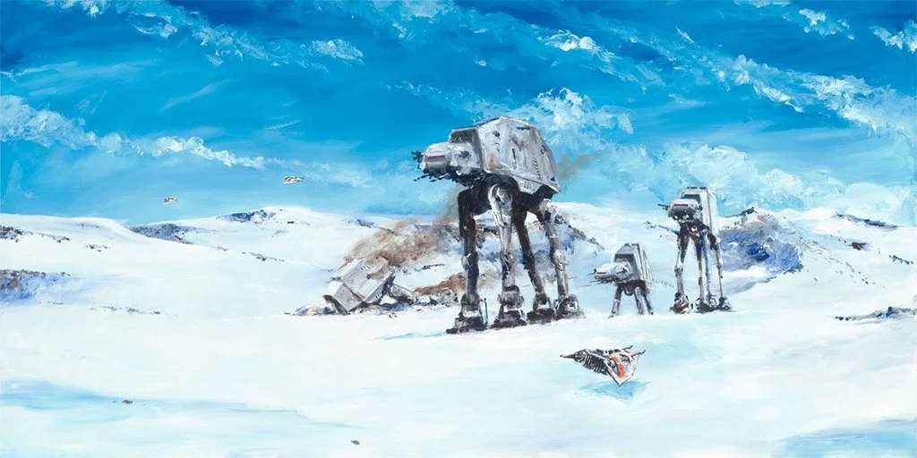 Imperial Walkers on... by Kim Gromoll — Giclee On Canvas