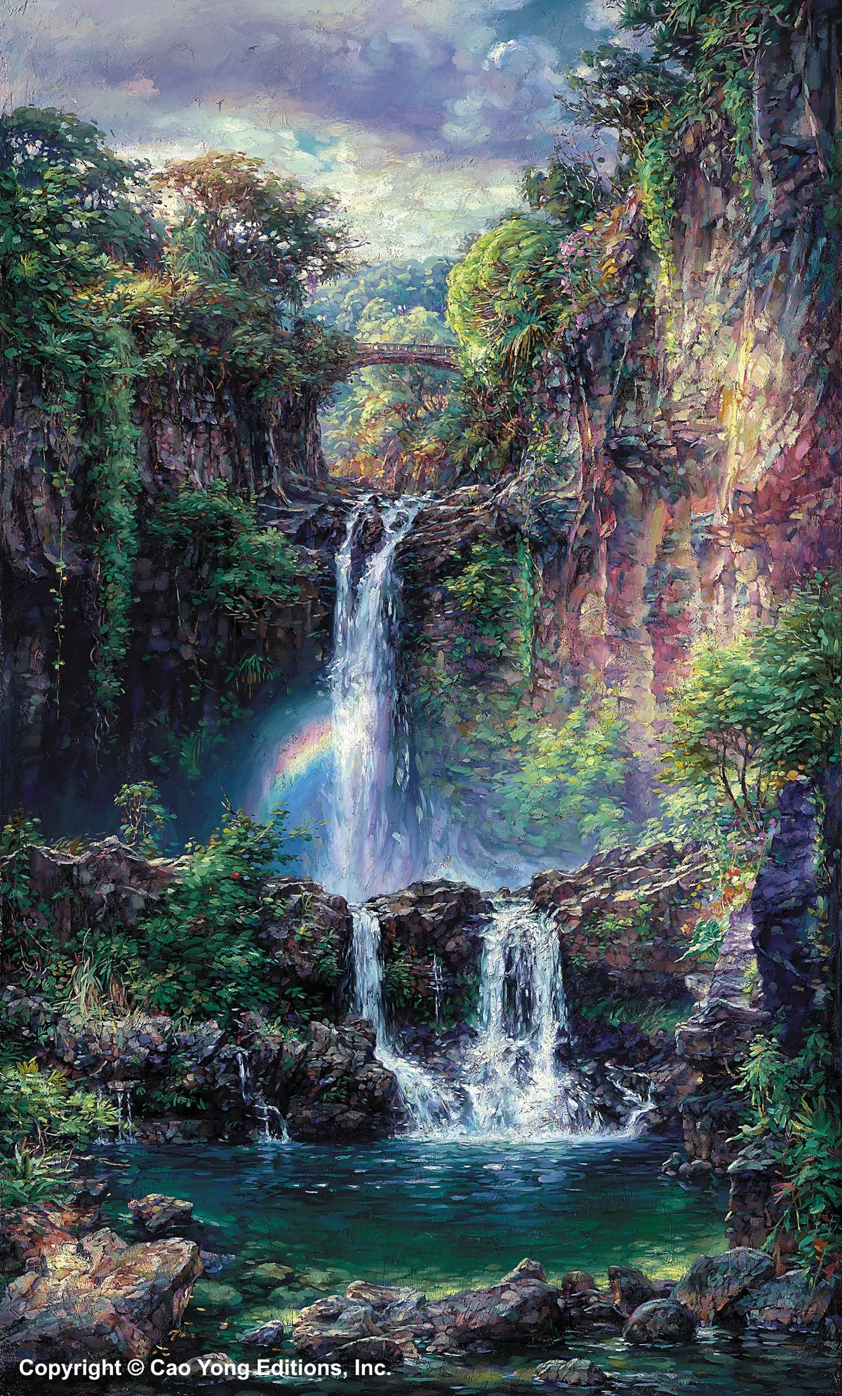 Sacred Pools by Cao Yong — Giclee On Canvas The Hawaii Series