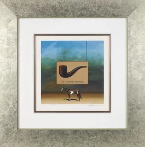 Robert Deyber - Paint Horse Magritte Framed